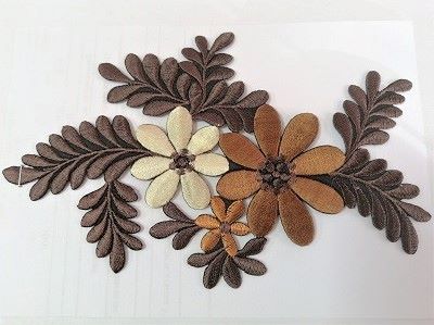 Цвете 180х115мм кафяво